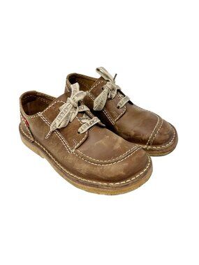 Duckfeet Fyn Leather Shoes Cocoa Brown EU 38 US 7.5-8 Lace Up Crepe Sole
